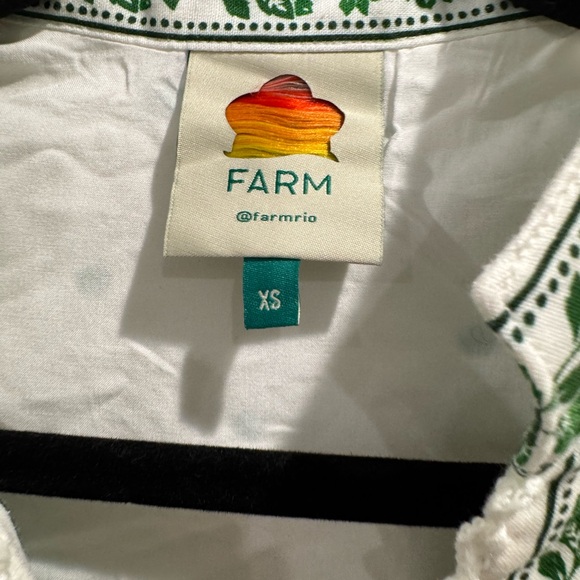 New Farm Rio Forest soul white green midi dress - Picture 7 of 9